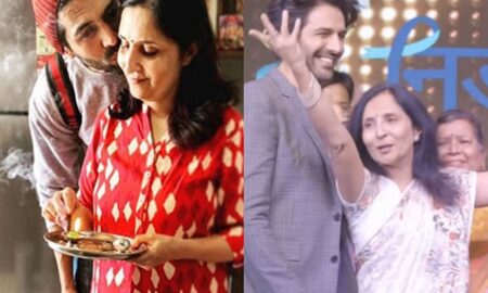 On the birthday of his mother Mala Tiwari, Kartik Aaryan wrote her a sweet note. Karatik posted a video of her mother dancing on Instagram.