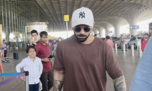 Virat Kohli Spotted at Mumbai Airport, Heads to Hyderabad for IPL Clash