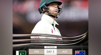 Australia scores 199/4 against Pakistan at end of first session in Sydney (Day 03, Lunch)