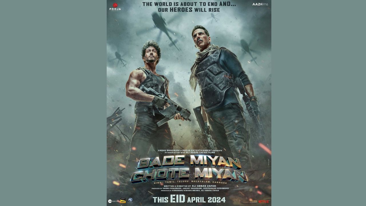 Akshay Kumar-Tiger Shroff look intense in 'Bade Miyan Chote Miyan' first-look poster
