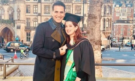 Akshay Kumar congratulates Twinkle Khanna as she graduates with Master's degree
