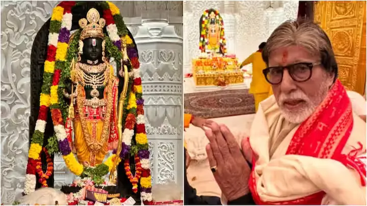 Amitabh Bachchan shares picture with Ram Lalla idol in Ayodhya