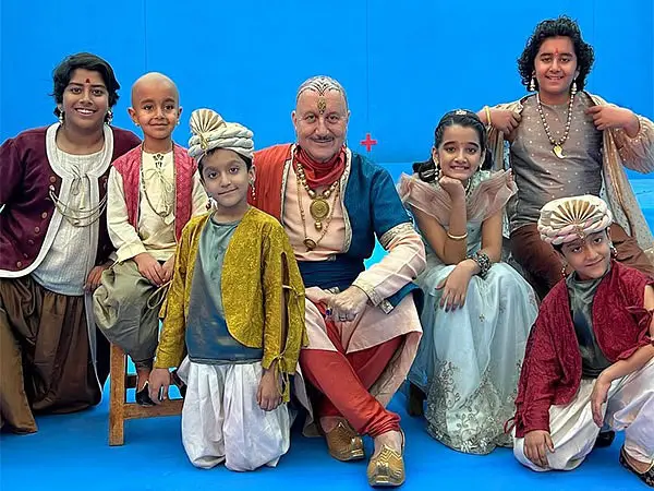 Anupam Kher has finally finished filming the live-action movie "Chhota Bheem." Kher posted some pictures from the set on Instagram.