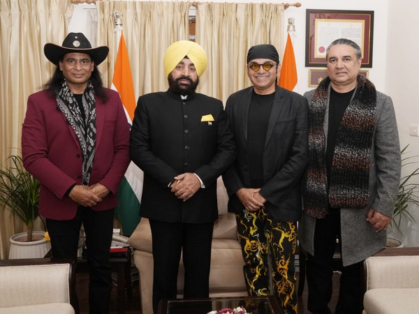 Anupam Sharma, Bobby Cash meet Uttarakhand Governor Lt Gen Gurmit Singh