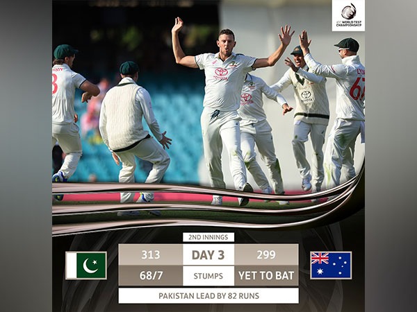 Josh Hazlewood, an Australian fast bowler, helped his team come back on the third day of the final Test match against Pakistan in Sydney on Friday.