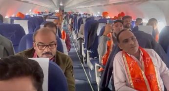 Passengers sing Ram bhajan onboard flight from Delhi to Ayodhya