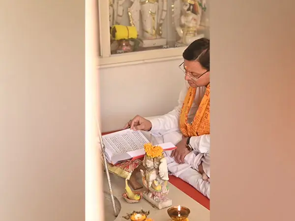 Uttarakhand: CM Dhami offers prayers, recites 'Ramcharitmanas' and performs 'Gau Sewa'
