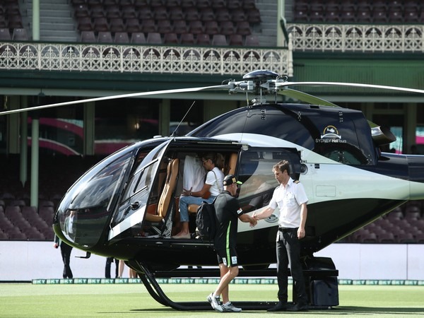 Following his reputation as an Indian movie fan, Australian opener "David Warner" showed up to the Big Bash League (BBL) in a Chopper.