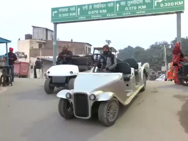 Eco-friendly golf car service started in Ayodhya ahead of consecration ceremony