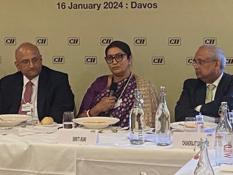 “India’s G20 Presidency ensured gender issue not reduced to sidelines”: Smriti Irani at Davos