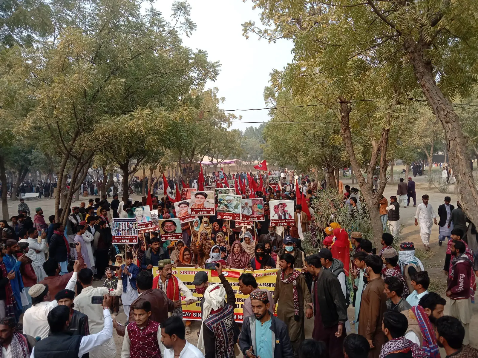 Pakistan: JSFM holds rally to mark 120th birth anniversary of Sindhi nationalism’s founder Sain GM Syed