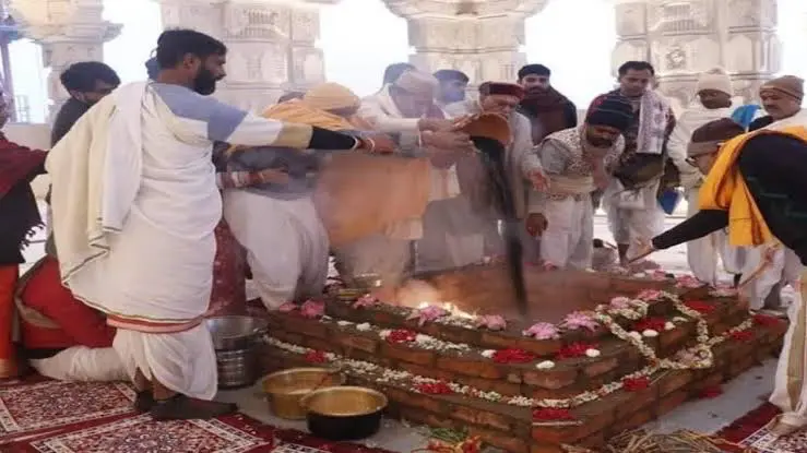 Pran Pratishtha Day 6: Ram Lalla idol undergoes ceremonial bath with medicated water