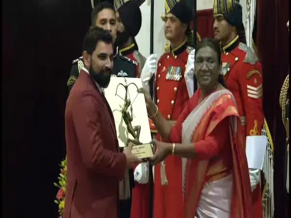 India's President Droupadi Murmu gave the Arjuna Award to bowler Mohammed Shami, shooters Ojas Pravin, on Tuesday at Rashtrapati Bhawan.