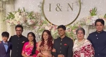 Ira Khan and Nupur Shikhare wedding reception: Newly weds poses with Aamir Khan