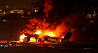 Japan Airlines aircraft catches fire at Haneda Airport; all 379 passengers, crew evacuated