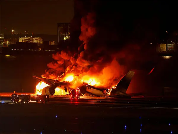 Japan Airlines aircraft catches fire at Haneda Airport; all 379 passengers, crew evacuated
