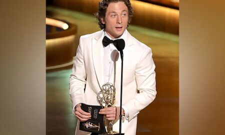 In his first Emmy award, Jeremy Allen White won for "Outstanding Lead Actor in a Comedy Series" for his role in "The Bear"