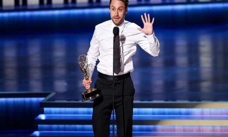 The award for Outstanding Lead Actor in a Drama Series goes to Kieran Culkin for his role in "Succession."