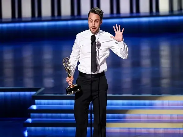 The award for Outstanding Lead Actor in a Drama Series goes to Kieran Culkin for his role in "Succession."