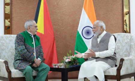 PM Modi holds bilateral meeting with Timor-Leste President Jose Ramos-Horta in Gujarat