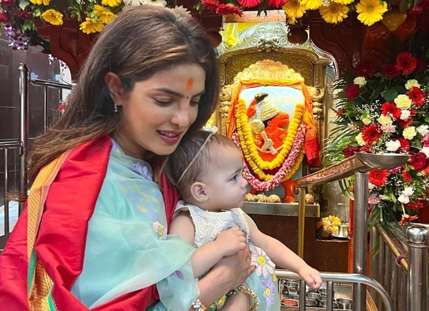Priyanka, Nick visits temple with daughter Malti Marie on her 2nd birthday