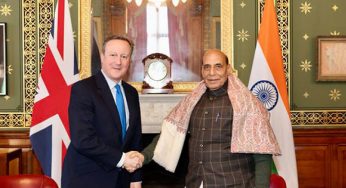 Rajnath Singh, David Cameron appreciate momentum of India-UK partnership