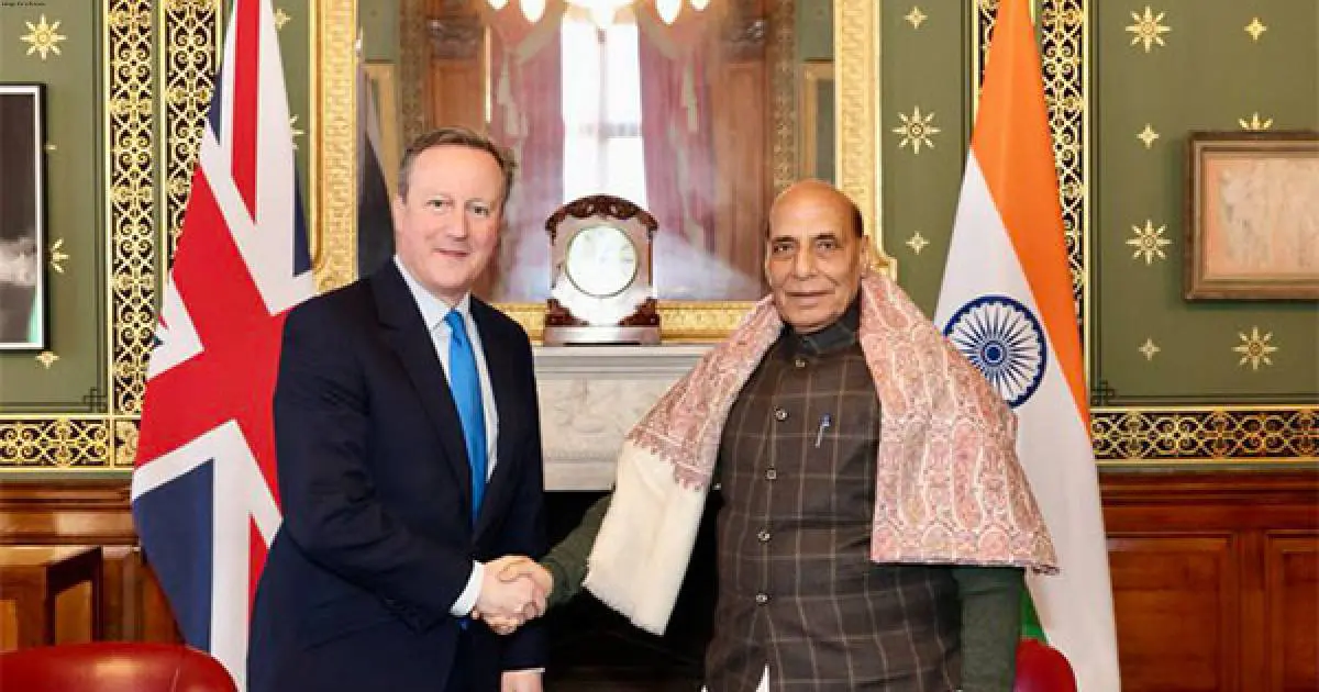 Rajnath Singh, David Cameron appreciate momentum of India-UK partnership