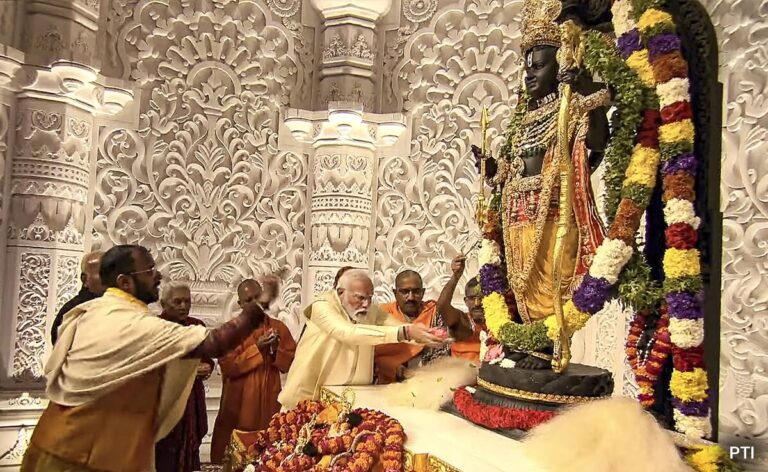 Ram Lalla idol unveiled at grand temple in Ayodhya
