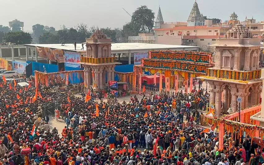 UP government takes measures as large crowd of devotees throng Ram Mandir in Ayodhya
