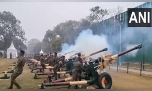 Republic Day: Army personnel carry out rehearsals for 21-gun salute