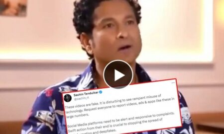 Sachin Tendulkar spots Deepfake video of himself, reacts "disturbing to see rampant misuse of technology"