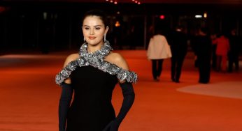 Selena Gomez slays in black sheer gown on red carpet: 75th Emmy Awards