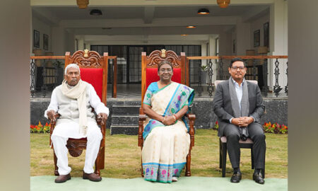 Meghalaya CM and Governor call on President Droupadi Murmu in Tura