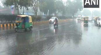 Delhi receives light intensity rainfall amid cold weather, foggy conditions