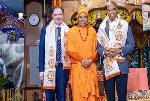 Pran Prathishta of Ram Mandir in Ayodhya “gives Hindus a reason to celebrate”: NYC Mayor Eric Adams