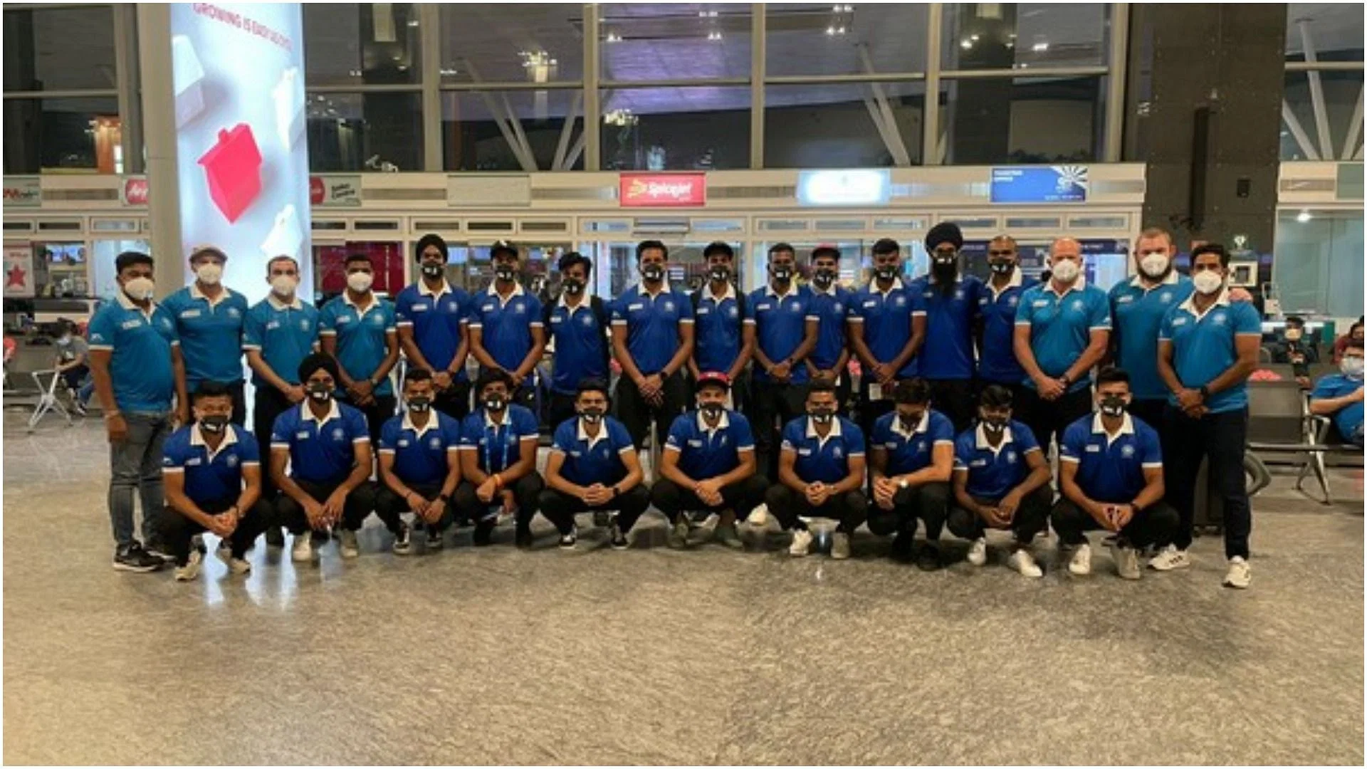 Indian men's hockey team leaves for South Africa tour