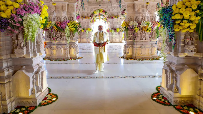 PM Modi shares glimpses of Ram Temple event from Ayodhya