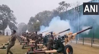 Republic Day: Army personnel carry out rehearsals for 21-gun salute