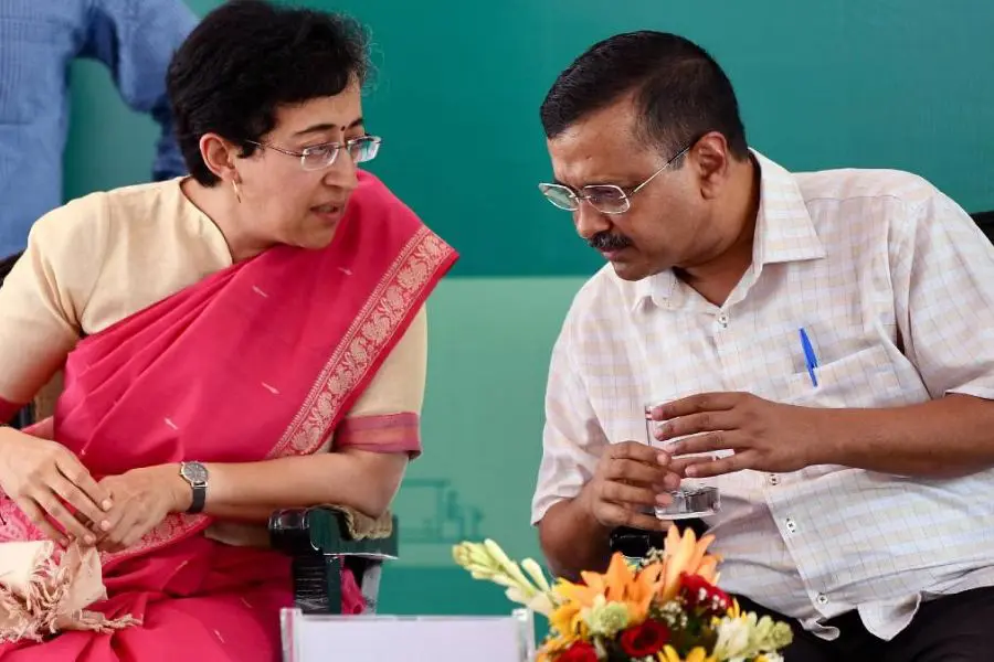 Arvind Kejriwal, Atishi absent as Delhi Police visit to serve notices