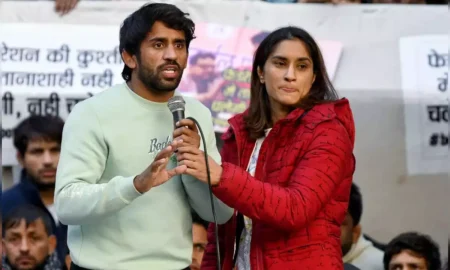 Suspended WFI president invites Bajrang Punia, Vinesh Phogat to appear for national trials