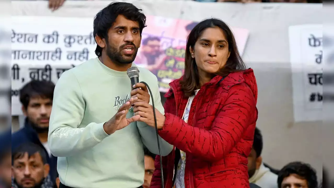 Suspended WFI president invites Bajrang Punia, Vinesh Phogat to appear for national trials