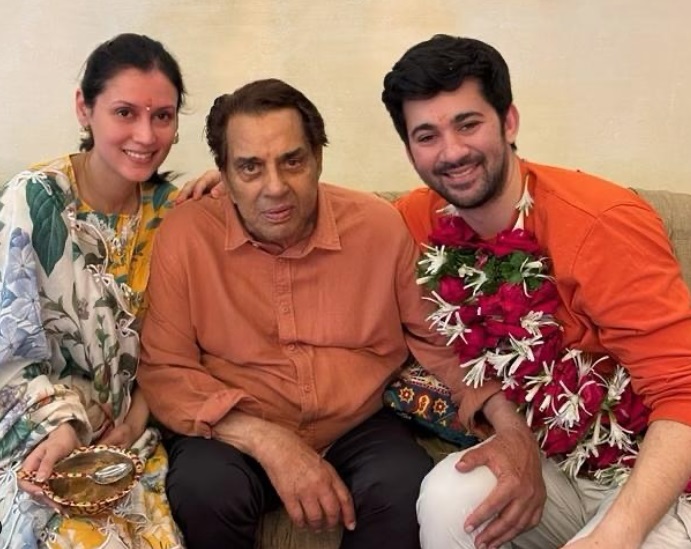 Dharmendra showers blessings on his grandson Karan Deol, check out his post