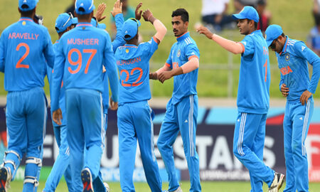 U19 World Cup: Raj Limbani’s Three-Wicket Haul Helps India To Hold Australia At 253/7 In Final