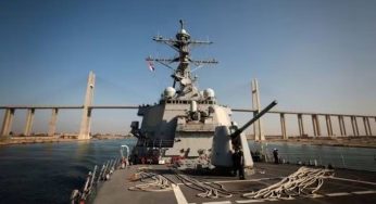 Houthi cruise missile narrowly misses US warship in Red Sea, officials say