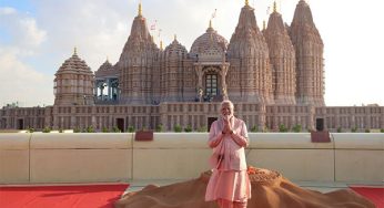 Glimpses of PM Modi’s visit to BAPS Hindu Temple in Abu Dhabi