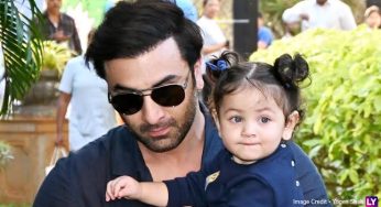 Ranbir twin with daughter Raha in blue outfits at b'day bash of Kareena's son