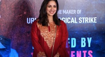 Mom-to-be Yami Gautam glows in red at screening of her film ‘Article 370’