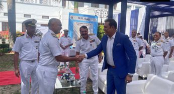 VVS Laxman meets Indian Navy Chief R Hari Kumar