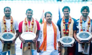 India Davis Cup stars felicitated at inauguration of Bengaluru Open 2024