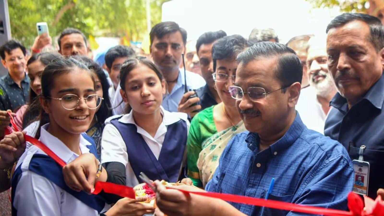 Kejriwal Inaugurates New School Building In Delhi Amid ED Raids
